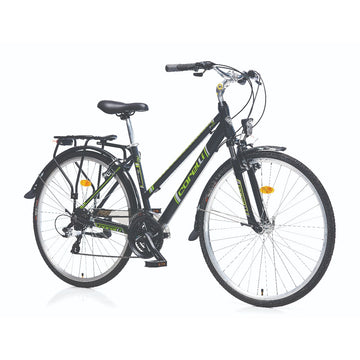 28 Zoll Corelli Frieda Cityfahrrad 24-Gang, 18" Alurahmen Grau-Grün