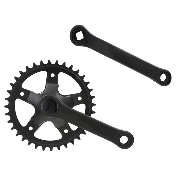 Kettenradgarnitur 36 Zähne 16"-20" aus Stahl, schwarz