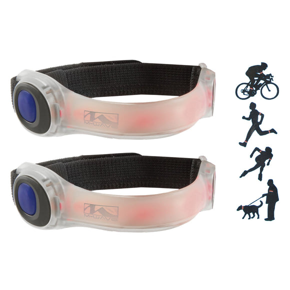 2 Stk. LED-Leuchtband für Arme oder Beine inkl. Batterien