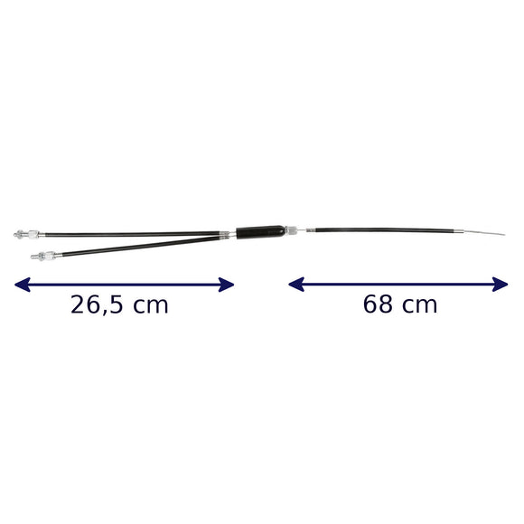 BMX-Bremszug vom Rotor zum Hinterrad inkl. Innen- und Außenzug