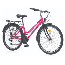 26 Zoll Corelli Shivers Cityfahrrad 21-Gang, 16" Alurahmen Pink