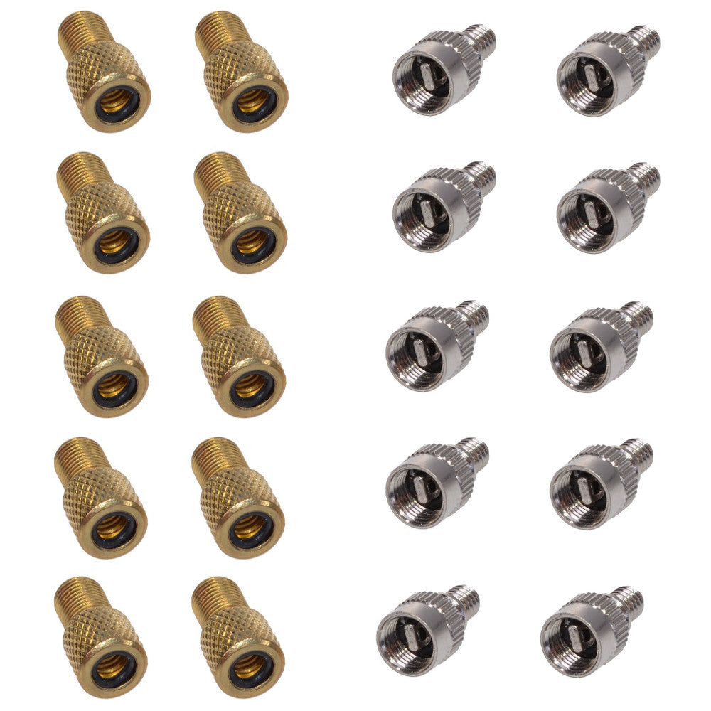 adapter fahrradpumpe autoventil Ventiladapter-Set Autoventil Adapter Dunlopventil Adapter für Pumpen 1