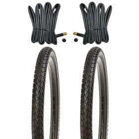 Kujo 2 Stk. 26 Zoll Reifen 26x1.95 mit Pannenschutz inkl. Schläuche AV, 50-559, KU-2005