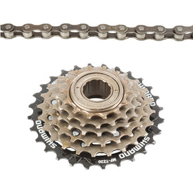 Shimano Zahnkranz MF-TZ-500-6 6-Gang 14-28 Zähne inkl. Kette