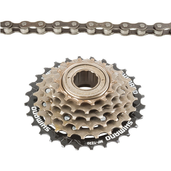 Shimano Zahnkranz MF-TZ-500-6 6-Gang 14-28 Zähne inkl. Kette