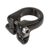 M-Wave Sattelklemme 34.9mm aus Alu mit Gewindeösen für Gepäckträgerbefestigung, schwarz