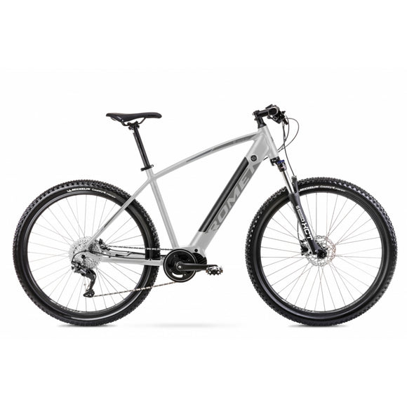 29 Zoll Romet E-Rambler E-Bike MTB Bafang Mittelmotor 10-Gang, Grafitgrau