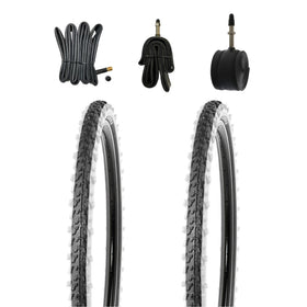 Kenda 2 Stk. 26 Zoll Reifen 26x1.95 mit Weisswand und Schläucheauswahl, 50-559, K-829