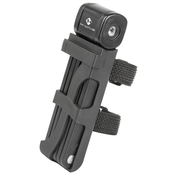 M-Wave Faltschloss 875mm mit Clip-On-Halter
