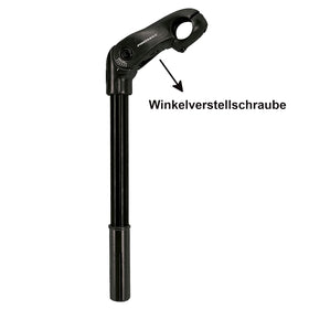 Promax Lenkervorbau 85x300mm Alu/Stahl für 1-1.1/8 Zoll, verstellbar schwarz - 0