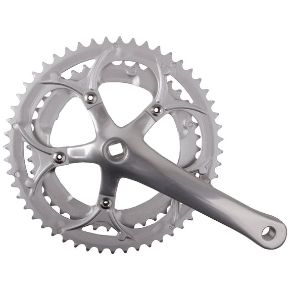 Kettenradgarnitur 2-Gang 42-52 Zähne 170mm, silber