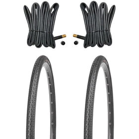 Kujo 2 Stk. 28 Zoll Reifen 700x38c inkl. Schläuche AV, 40-622, KU-2001