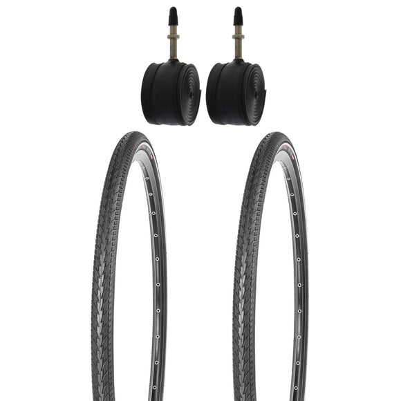 Kujo 2 Stk. 28 Zoll Reifen 700x35c mit Pannenschutz inkl. Schläuche FV, 37-622, KU-2001