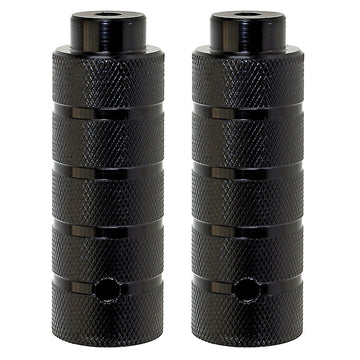 1 Paar BMX-Fußraster Pegs für 3/8" Achsen, schwarz