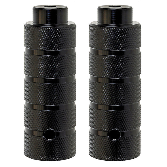 1 Paar BMX-Fußraster Pegs für 3/8" Achsen, schwarz