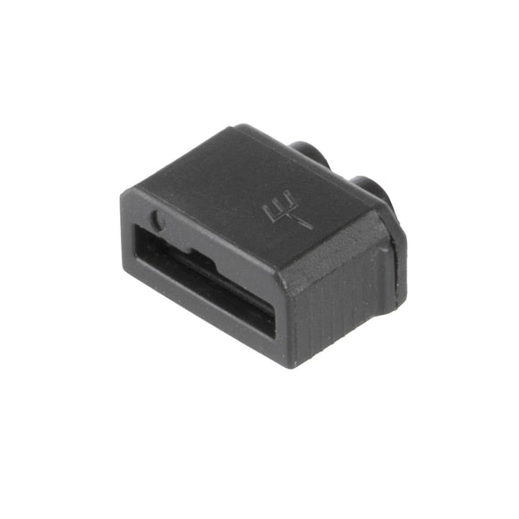Stecker für Nabendynamo passend zu Shimano, schwarz
