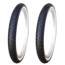 Kujo 2 Stk. 20 Zoll Reifen 20x1.75 mit Weisswand, 47-406, KU-2005