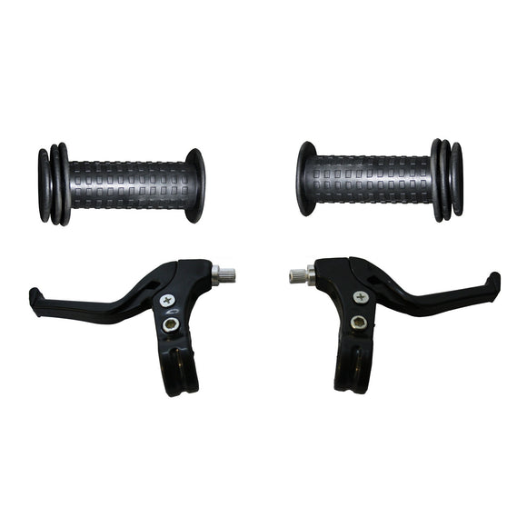 1 Paar Bremshebel für Kinderrad inkl. Lenkergriffe, schwarz