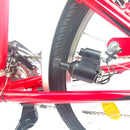 24 Zoll Delta Kinderfahrrad 18-Gang Rot Detailbild Seitendynamo