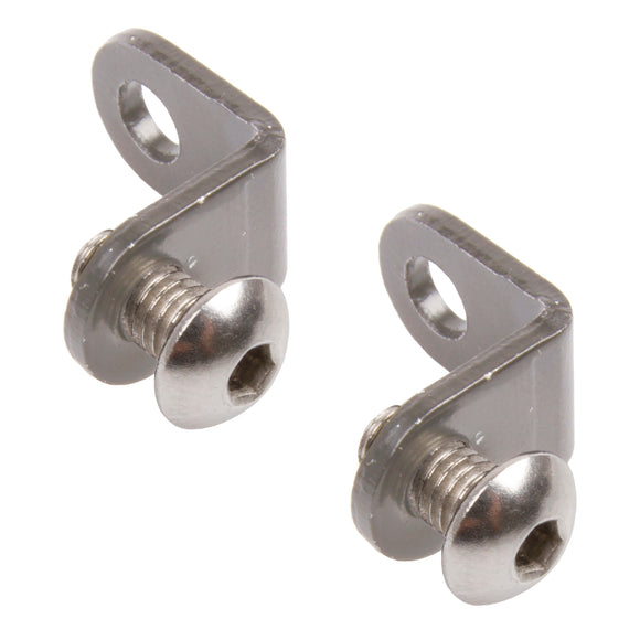 2 Stück Winkel zur Befestigung von Schutzblechstreben an Federgabel mit Schraube