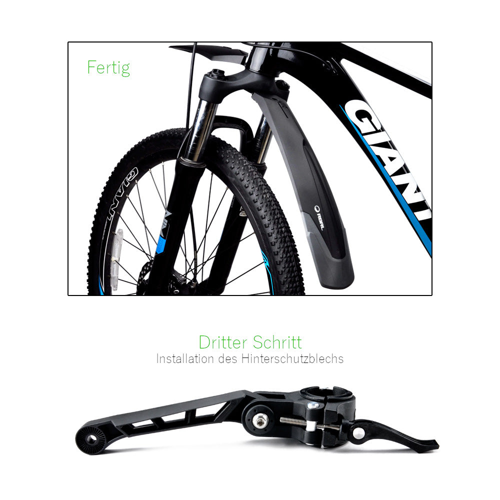RBRL RL-890 MTB-Schutzbleche 26-27.5 Zoll mit Schnellverschluss