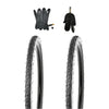Kenda 2 Stk. 24 Zoll Reifen 24x1.95 mit Weisswand und Schläucheauswahl, 50-507, K-829