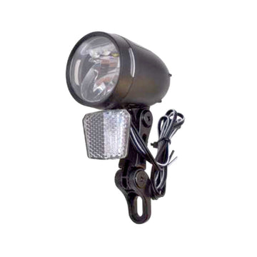 LED-Vorderlicht 80 Lux für Seiten- und Nabendynamo mit Sensor, Standlicht und Tagfahrlicht