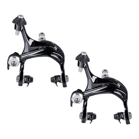 1 Paar U-Bremskörper für Rennrad aus Alu 39-52mm, schwarz eloxiert