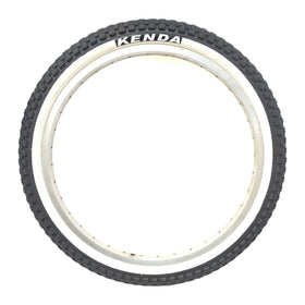 Kenda 2 Stk. 20 Zoll Reifen 20x2.125 mit Weisswand und Schläucheauswahl, 54-406, K-905 - 0