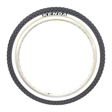 Kenda 2 Stk. 20 Zoll Reifen 20x2.125 mit Weisswand und Schläucheauswahl, 54-406, K-905 - 0