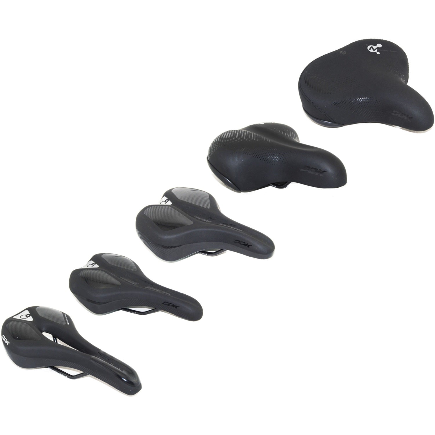 DDK Fahrradsattel mit Memory-Foam Komfortsattel City-/MTB-/Trekkingsat