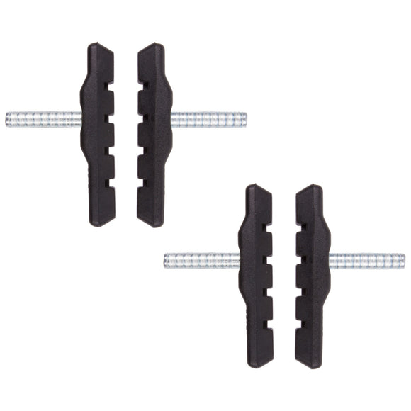 2 Paar V-Bremsschuhe 72mm asymetrisch mit Bolzen