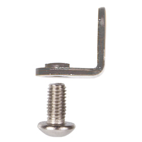 2 Stück Winkel zur Befestigung von Schutzblechstreben an Federgabel mit Schraube - 0