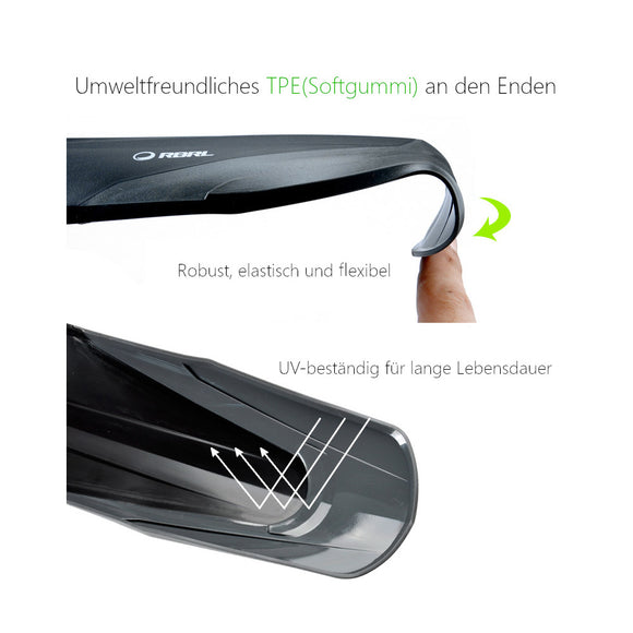 RBRL RL-890 MTB-Schutzbleche 26-27.5 Zoll mit Schnellverschluss