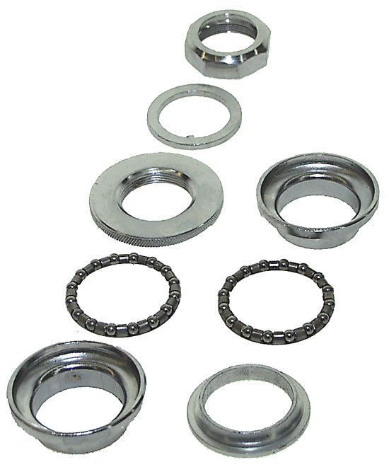 Steuersatz 1 Zoll, 25.4/30/27 mm, Stahl, verchromt