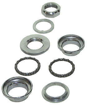 Steuersatz 1 Zoll, 25.4/30/27 mm, Stahl, verchromt