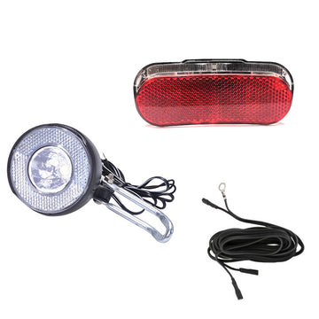LED-Beleuchtungs-Set 15 Lux für Dynamobetrieb, Rücklicht m. Standlicht