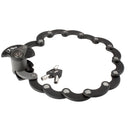 M-Wave Falt-Discschloss 600mm mit Stahlgliedern und Clip-On-Halter-2