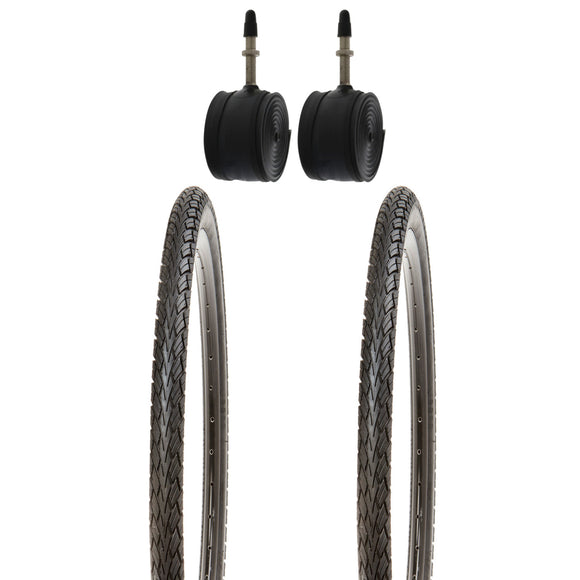 Kujo 2 Stk. 28 Zoll Reifen 700x45c inkl. Schläuche FV, 47-622, KU-2001