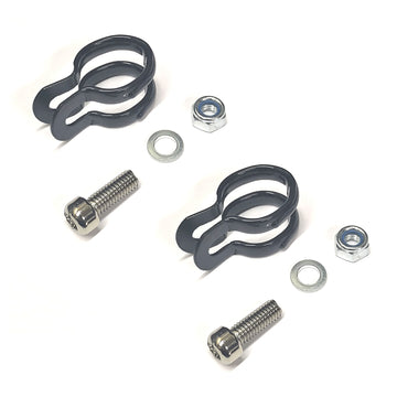 2x Gepäckträgerschelle 18-20mm Rohrschelle Bandage inkl. Schraube und Mutter