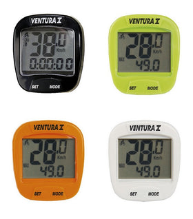 Ventura Fahrradcomputer X Tacho 10 Funktionen, verschiedene Farben